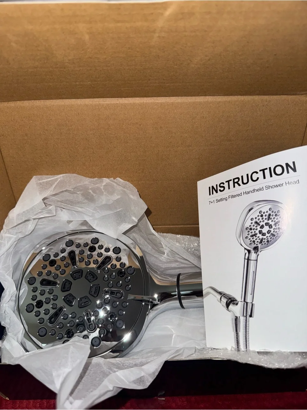 Filtered Shower Head with Handheld, High Pressure 8-mode Shower with Filter New